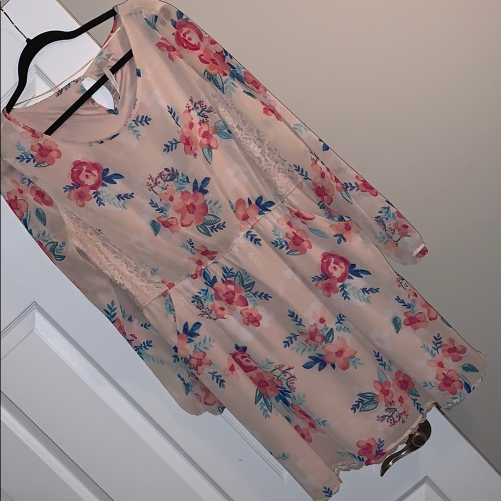 Floral Long Sleeve Dress